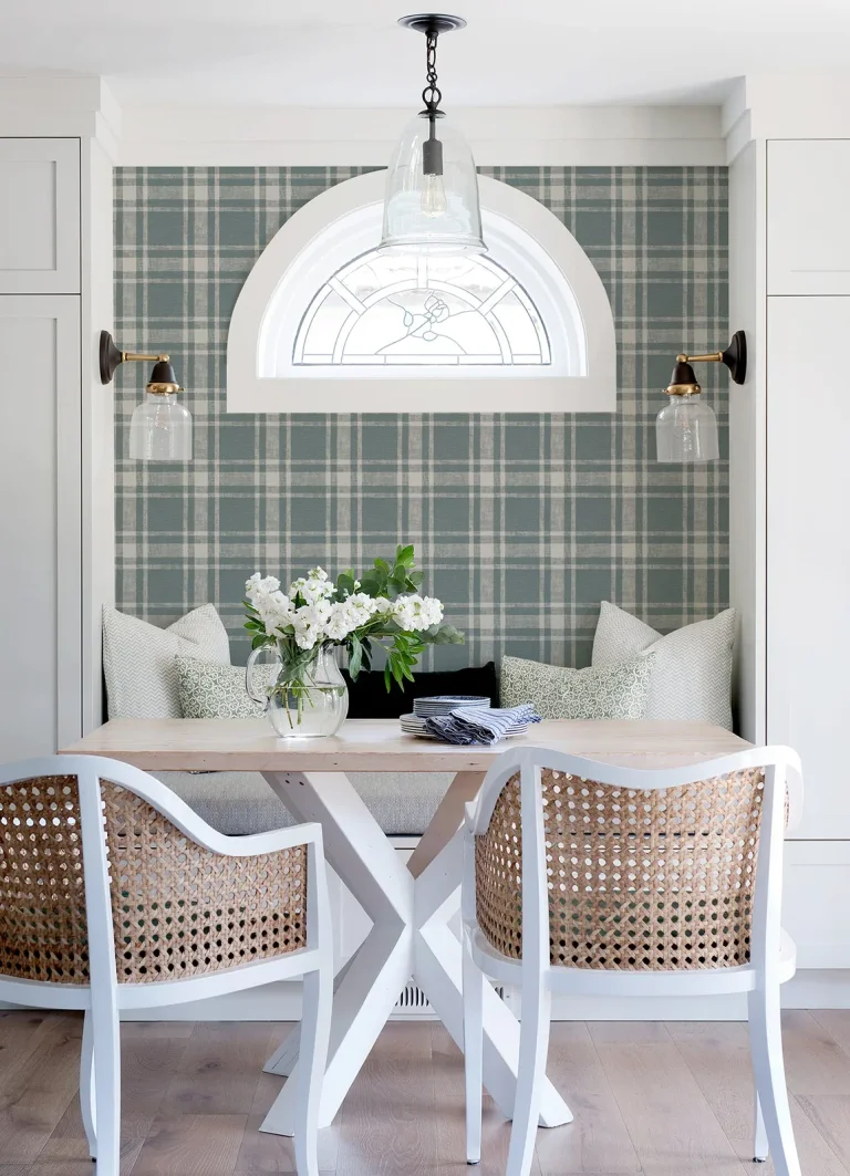 Chesapeake Antoine Flannel Wallpaper - Denim — Ảnh 4
