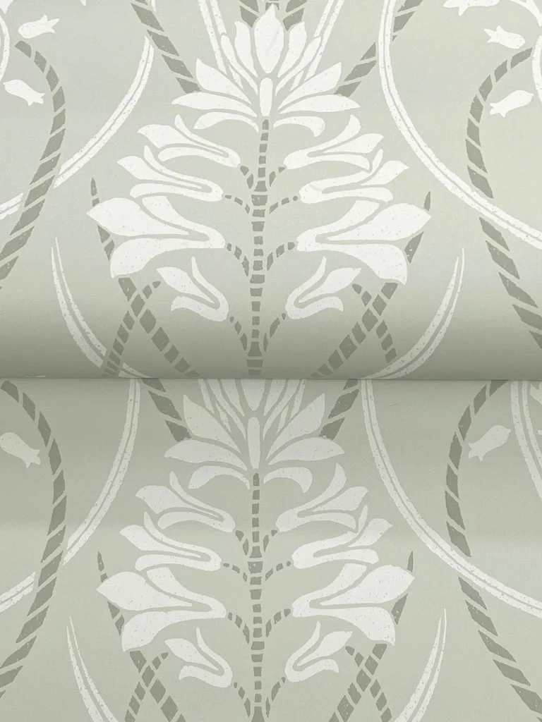 Rosalind Iris Damask Wallpaper - Sage — Ảnh 5