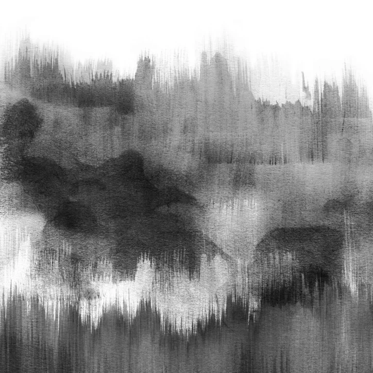 Brush Strokes Black - Wall Mural 5477 - 4 Panel - 192cm x 260cm — Ảnh 2