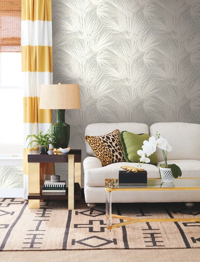 Palmetto Wallpaper - Grey — Ảnh 2
