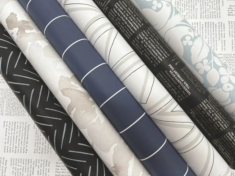 Magnolia Home Linear Gridwork Wallpaper - Navy — Ảnh 3