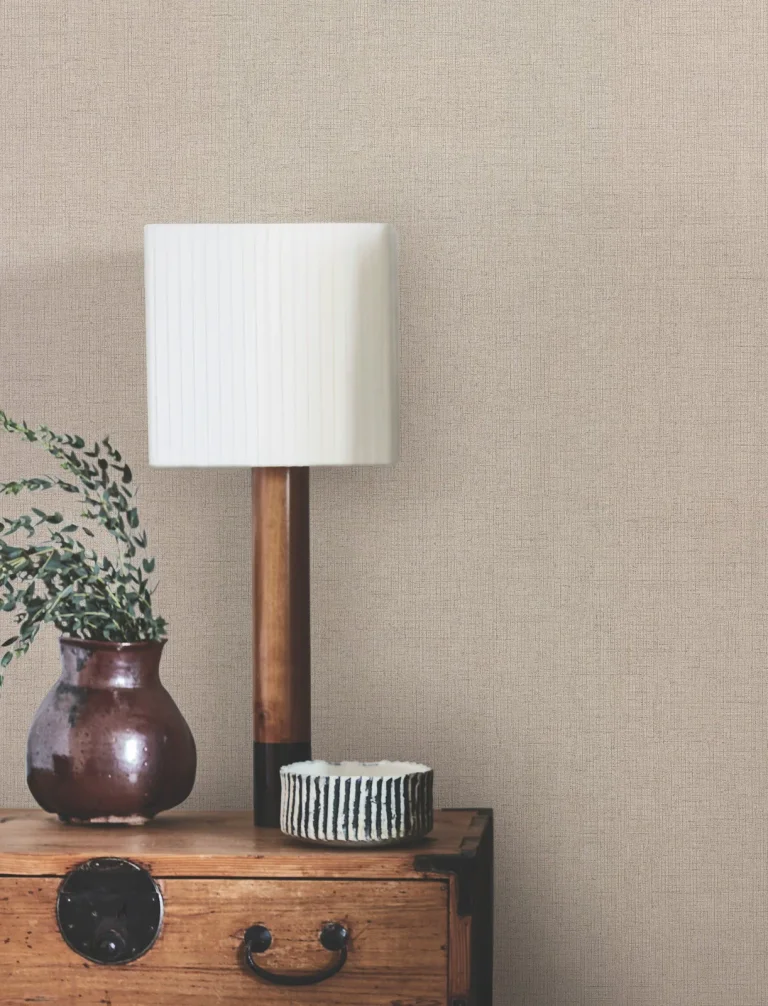 Hardy Linen Wallpaper - Jute — Ảnh 4
