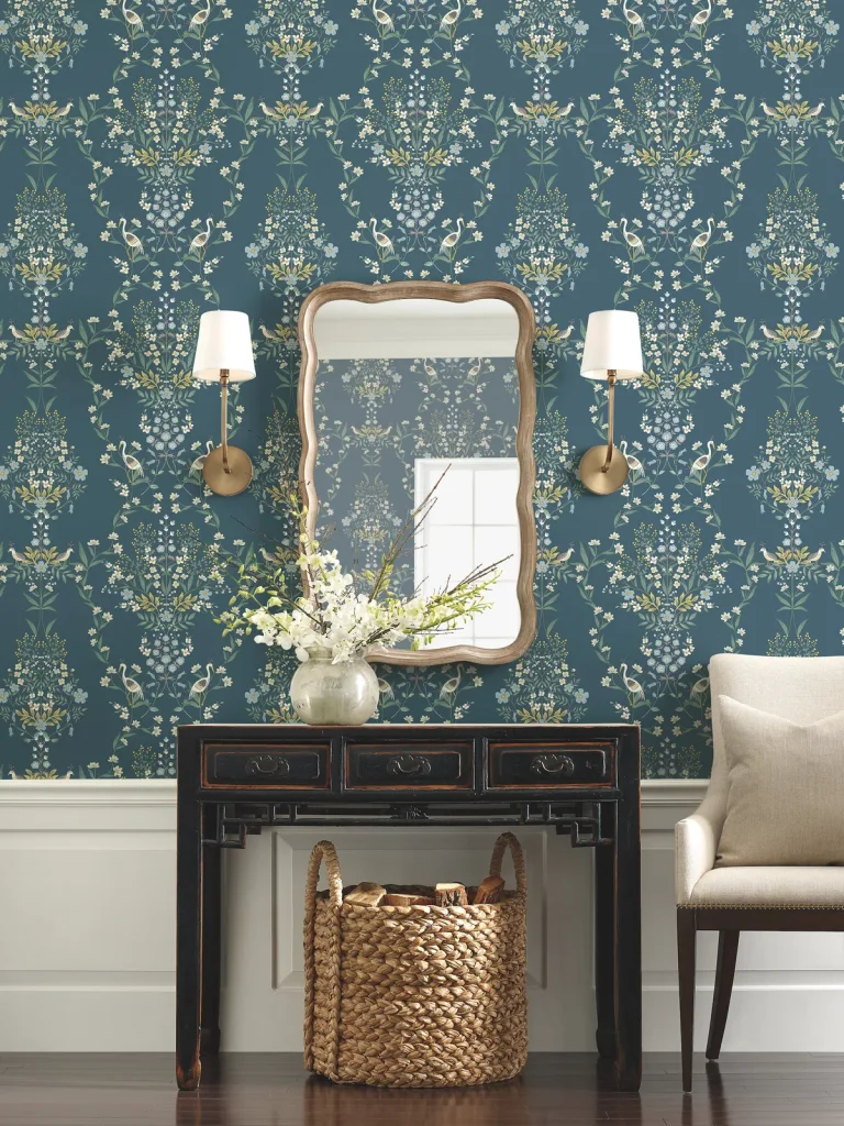 Rifle Paper Co. Luxembourg Wallpaper - Teal — Ảnh 3