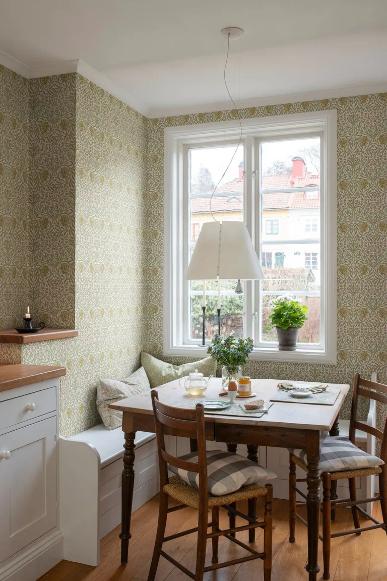 Oxford Union Floral Vines Wallpaper - Yellow — Ảnh 2