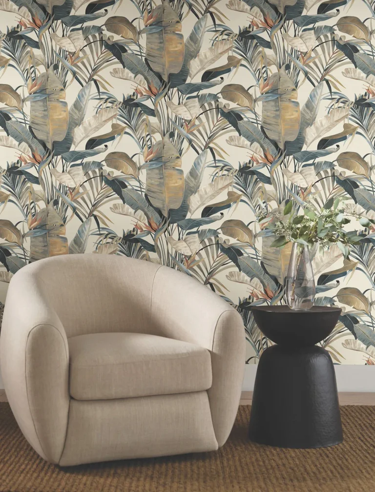 Candice Olson Tropical Cabana Wallpaper - Plush Neutral — Image 4