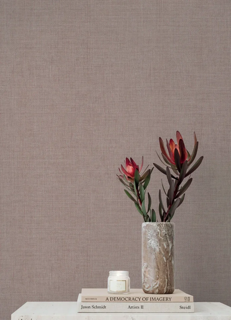 Alba Open Weave Wallpaper - Rose — Ảnh 3