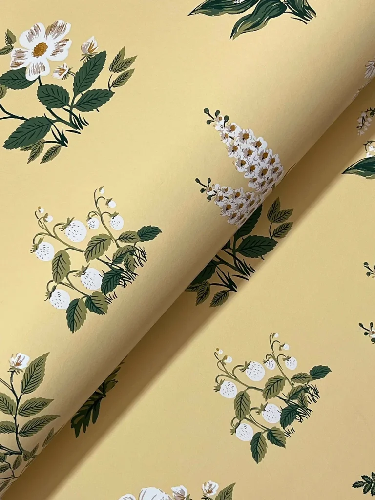 Rifle Paper Co. Botanical Wallpaper - Gold — Ảnh 6