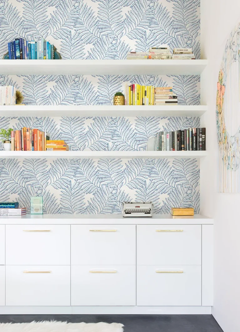 Finnley Inked Fern Wallpaper - Blue — Ảnh 3