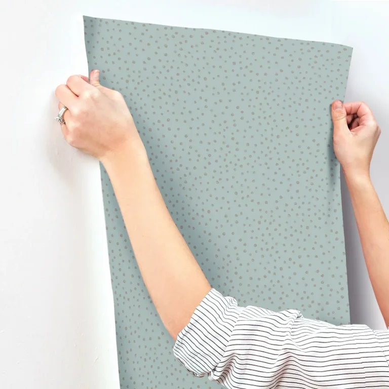Cassie Petite Polka Wallpaper - Light Blue — Ảnh 2