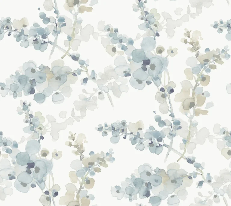 Candice Olson Blossom Fling Peel and Stick Wallpaper - Blue — Ảnh 2