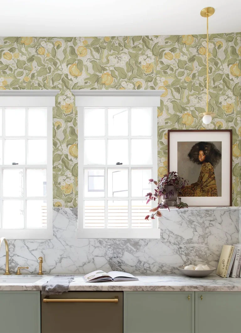 Kort Fruit and Floral Wallpaper - Sage — Ảnh 2