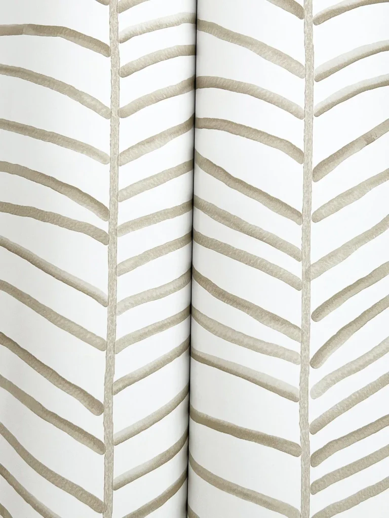 Cascade Palm Chevron Wallpaper - Dune — Image 4