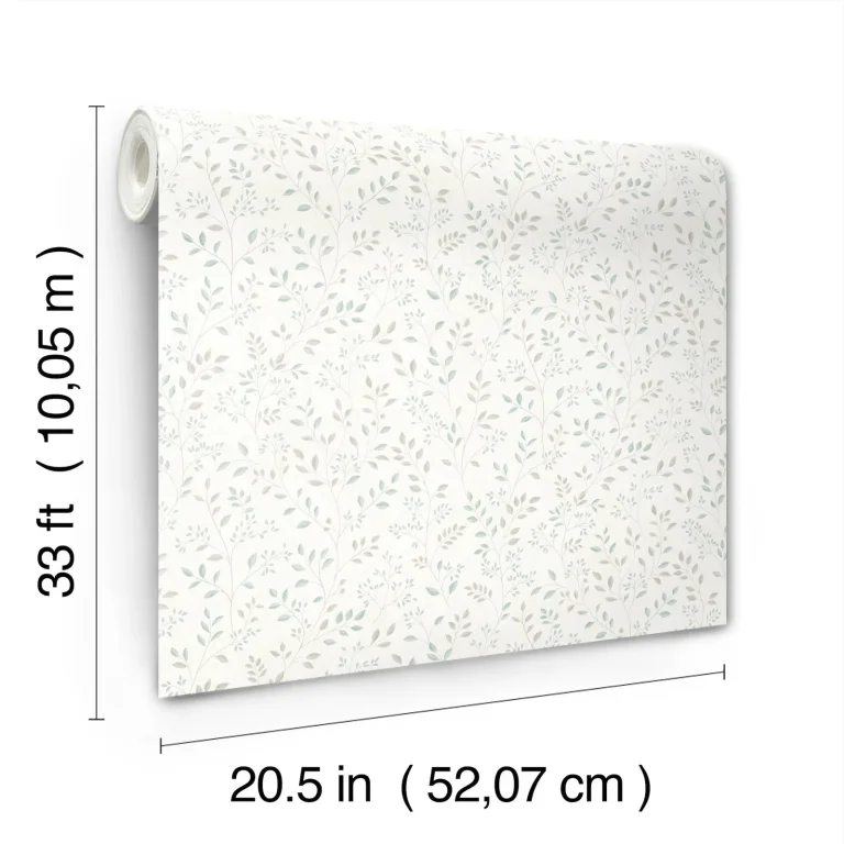 Chesapeake Galena Botanical Trail Wallpaper - Aqua — Ảnh 2