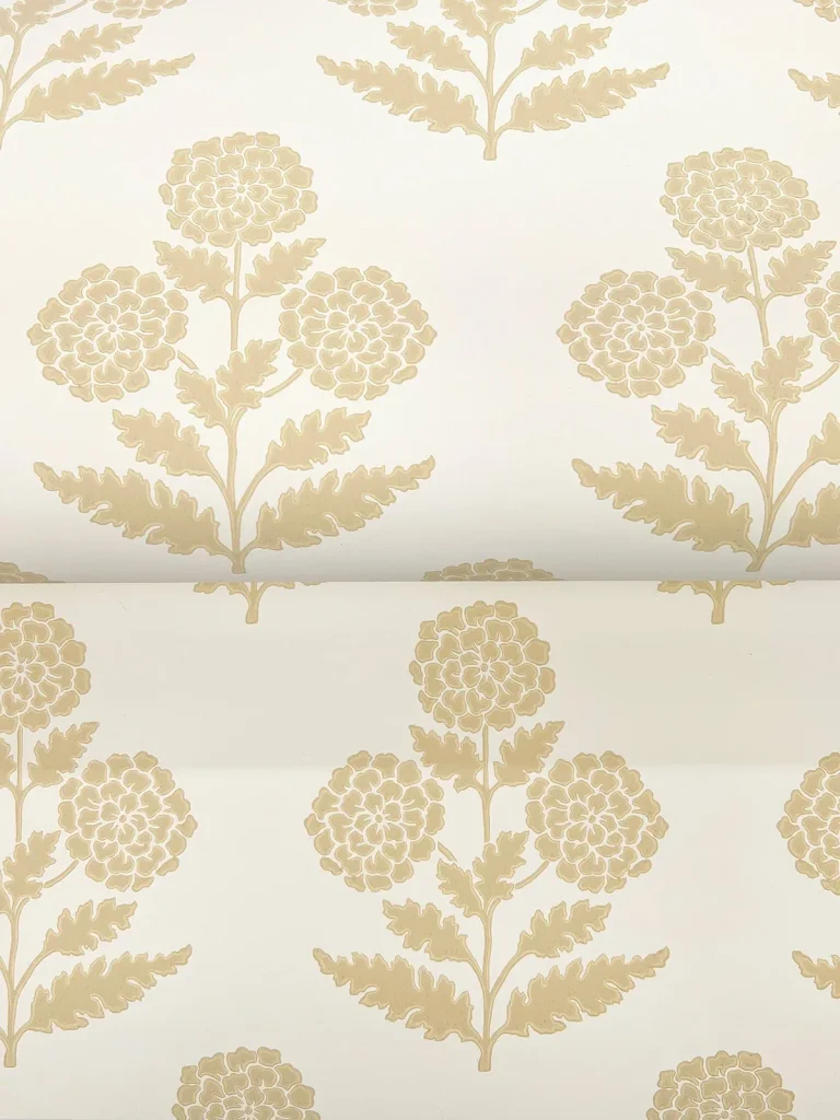 Souci Marigolds Wallpaper - Butter