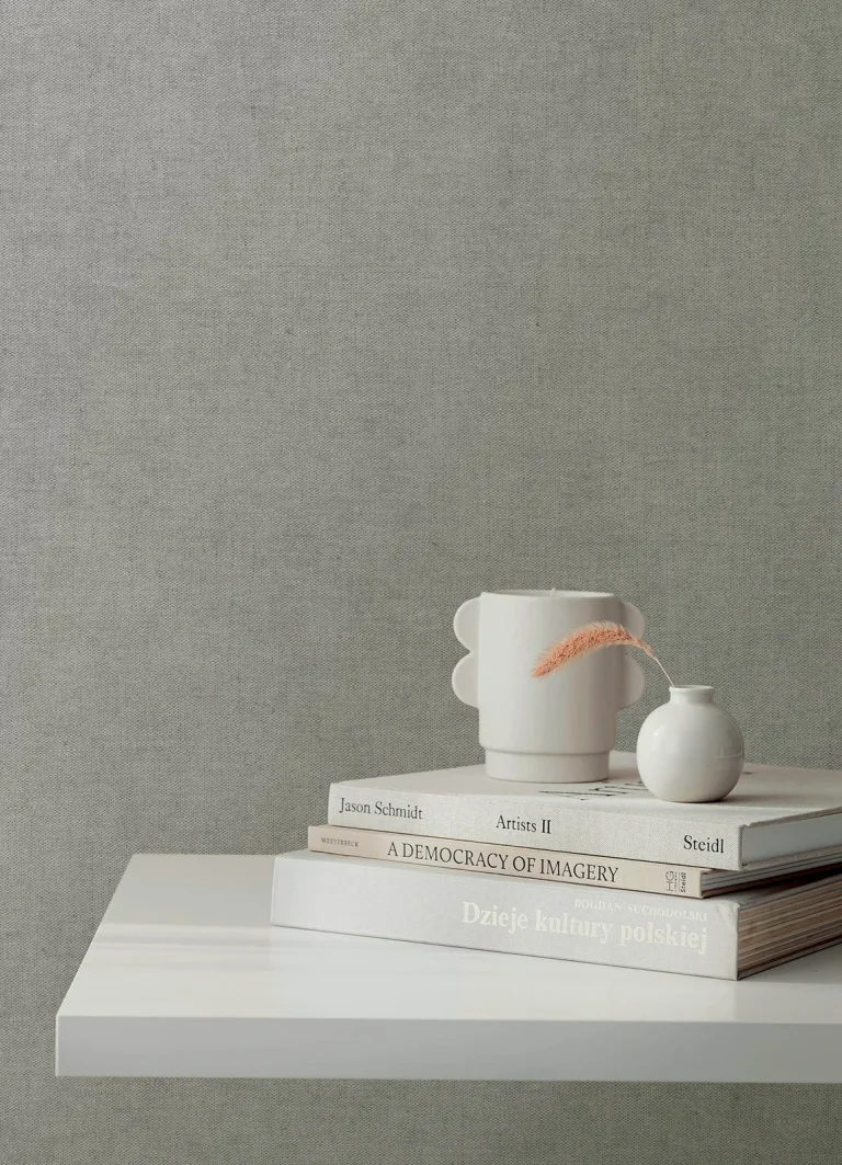 Nuovo Faux Linen Wallpaper - Grey — Ảnh 3