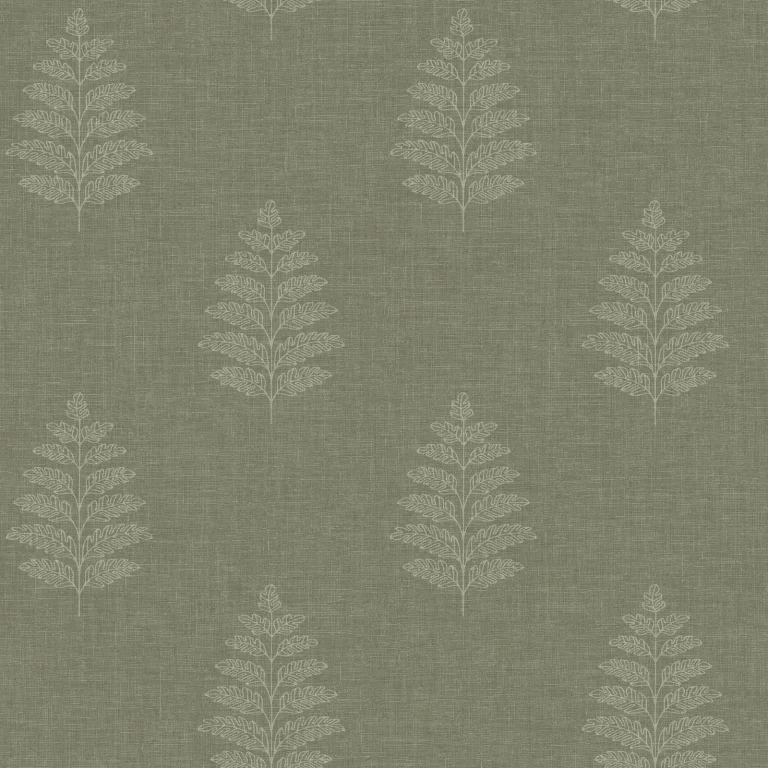 Chesapeake Frond Leaf Wallpaper - Dark Green — Ảnh 3