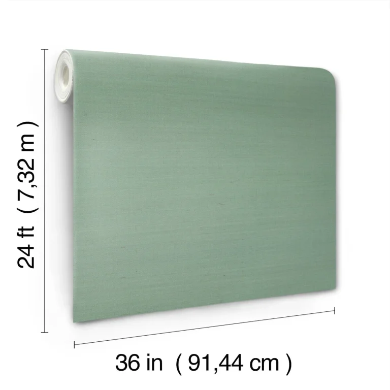 Ronald Redding Maguey Sisal Grasscloth Wallpaper - Seafoam — Ảnh 5
