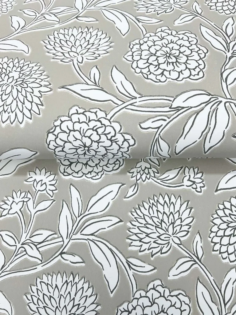 Chatsworth Garden Floral Trail Wallpaper - Taupe — Ảnh 3