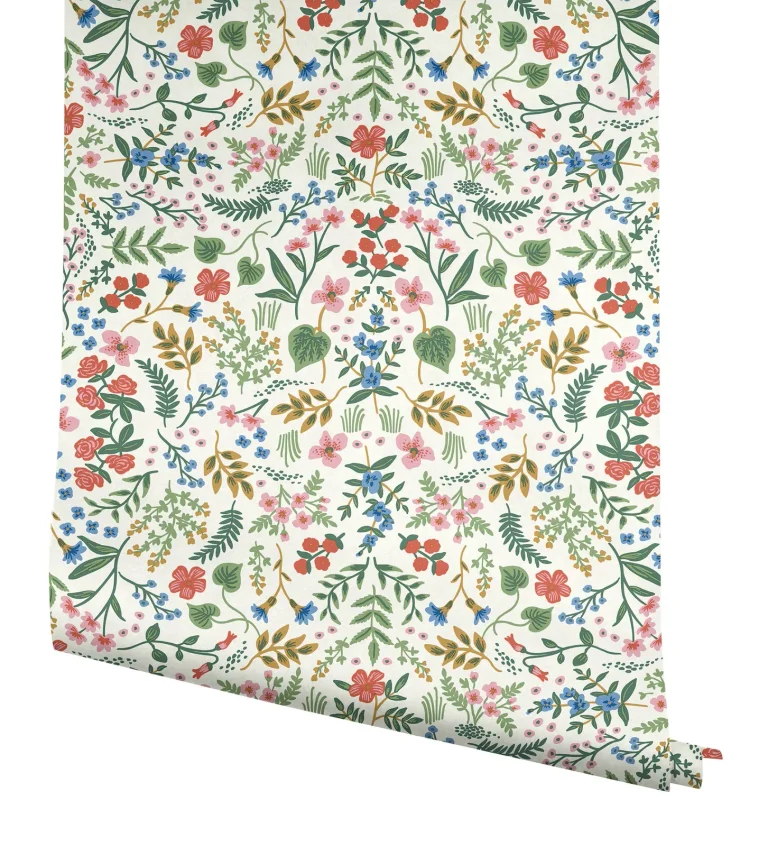 Rifle Paper Co. Wildwood Peel and Stick Wallpaper - Rose — Ảnh 7