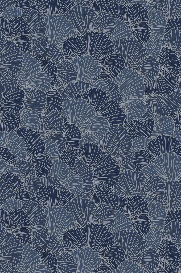 Petals Wall Mural - Royal Blue — Ảnh 6