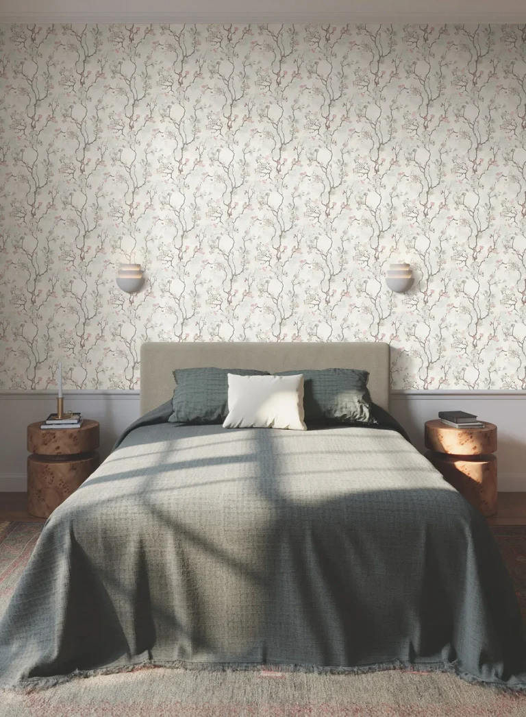 Avril Chinoiserie Wallpaper - Blush — Ảnh 3