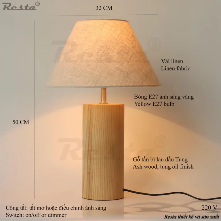Đèn bàn Resta 27 - Màu đen — Ảnh 5