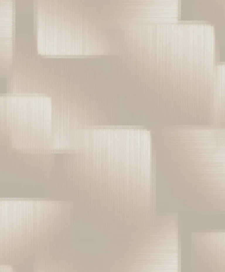Silk Madras Abstract Geometric Wallpaper - Beige — Ảnh 2