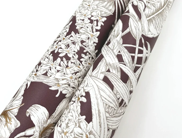 Orchid Conservatory Toile Wallpaper - Mulberry — Ảnh 2