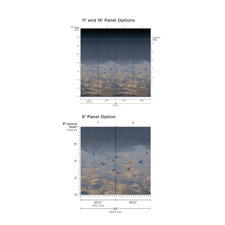 Digital Murals Butterfly Sky — Image 3