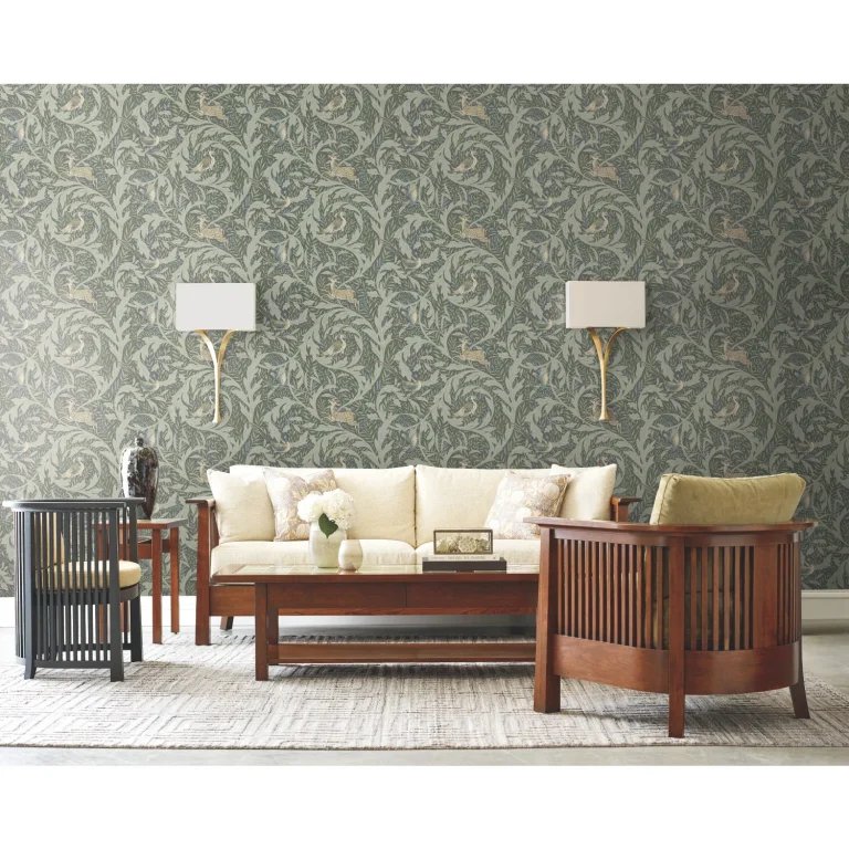 Ronald Redding Woodland Tapestry Wallpaper - Sage — Ảnh 4