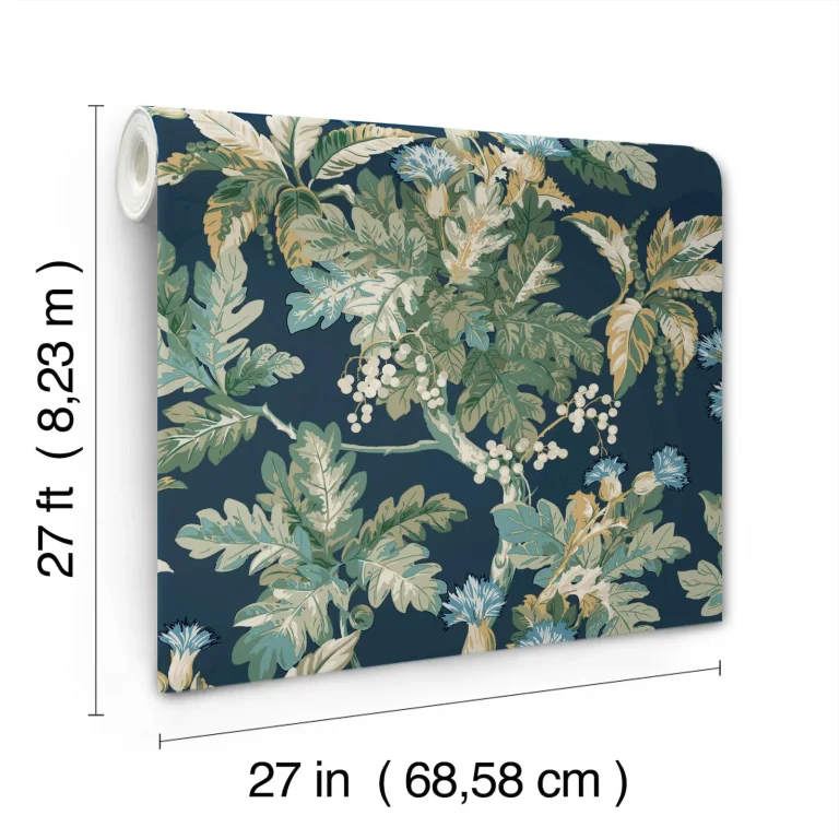 Ronald Redding Briarwood Wallpaper - Navy — Ảnh 4