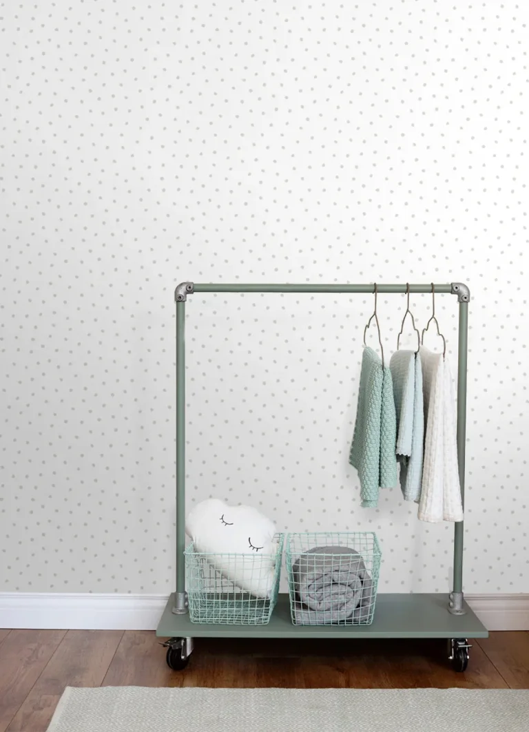 Chesapeake Pixie Dots Wallpaper - Grey — Image 6