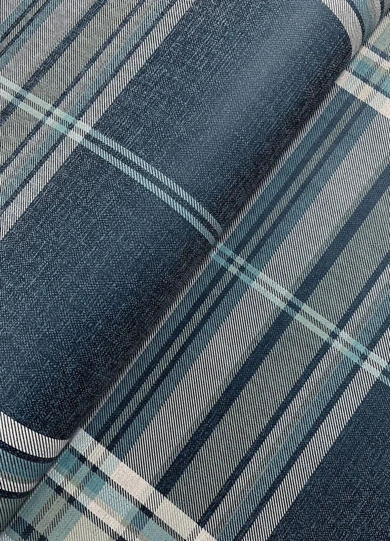 Westley Plaid Wallpaper - Navy — Ảnh 2