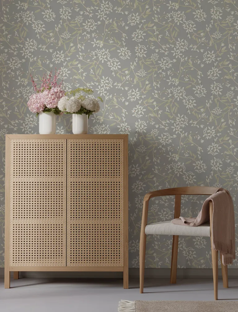 Paradis Bouquet Toss Wallpaper - Slate — Image 4