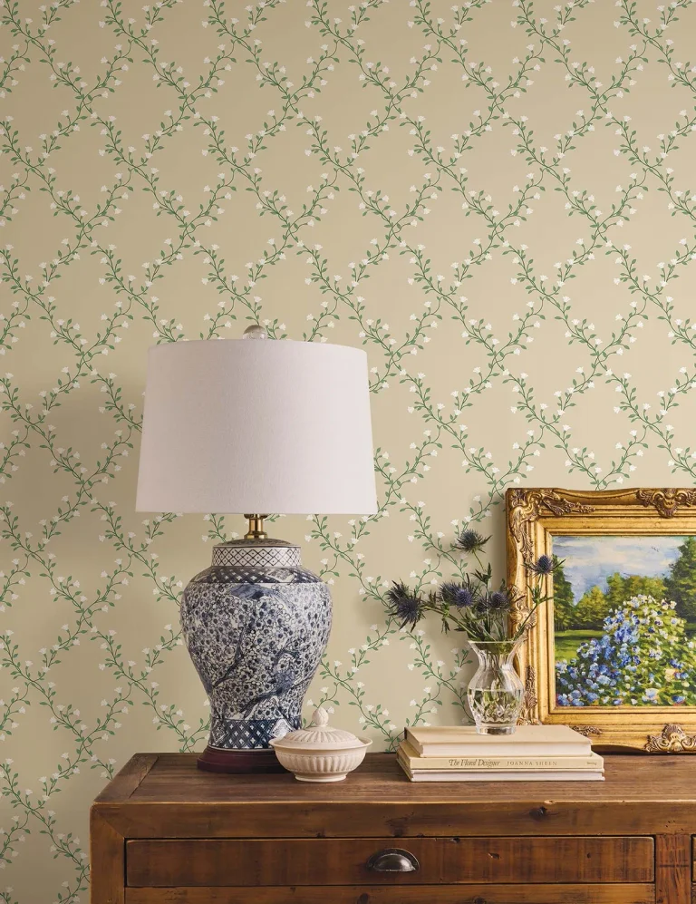 Rifle Paper Co. Bellflower Wallpaper - Linen — Ảnh 5