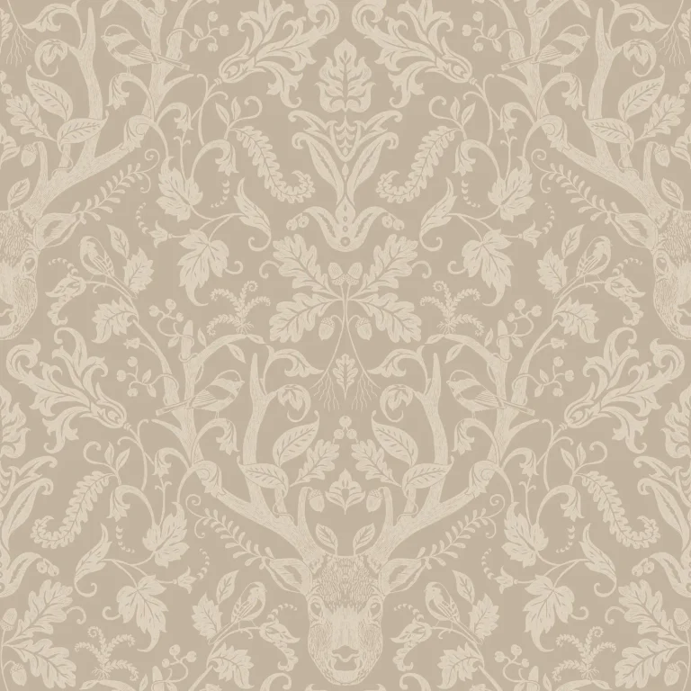 Chesapeake Kiwassa Antler Damask Wallpaper - Brown — Ảnh 5