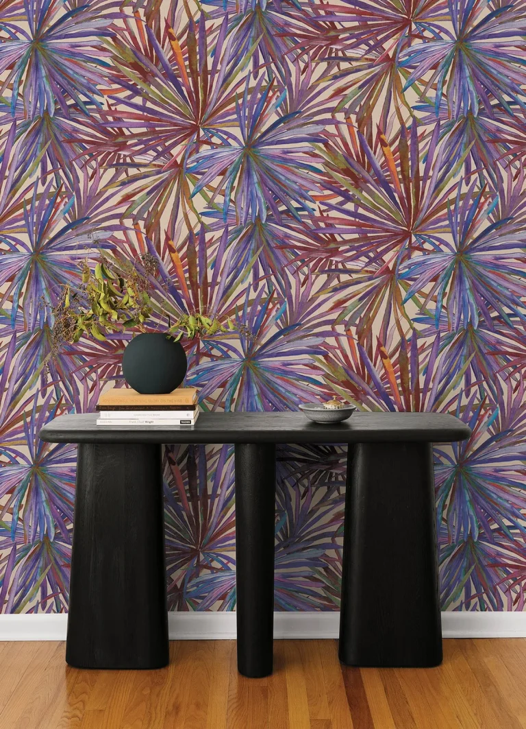 Corifa Palm Leaf Wallpaper - Purple — Ảnh 4