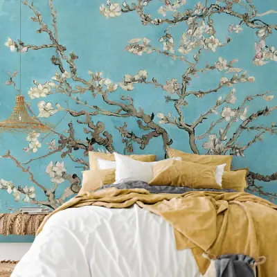 Van Gogh Almond Blossom - Wall Mural 5454 - Round - 144cm diameter