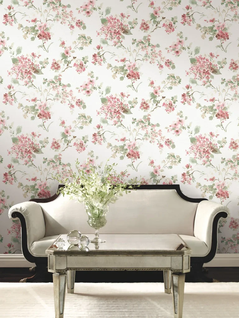 Veiled Garden Floral Wallpaper - Pink — Ảnh 4