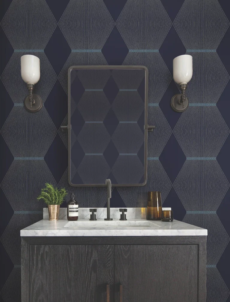 Ronald Redding Diamond Legacy Wallpaper - Navy — Ảnh 5