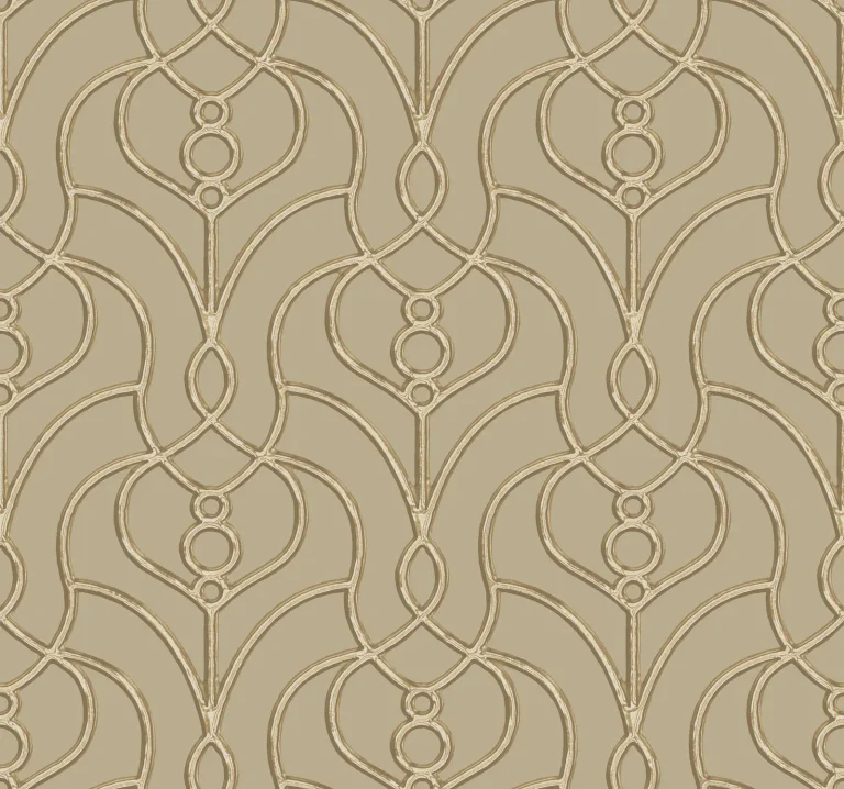 Candice Olson Divine Trellis Wallpaper - Taupe — Image 5