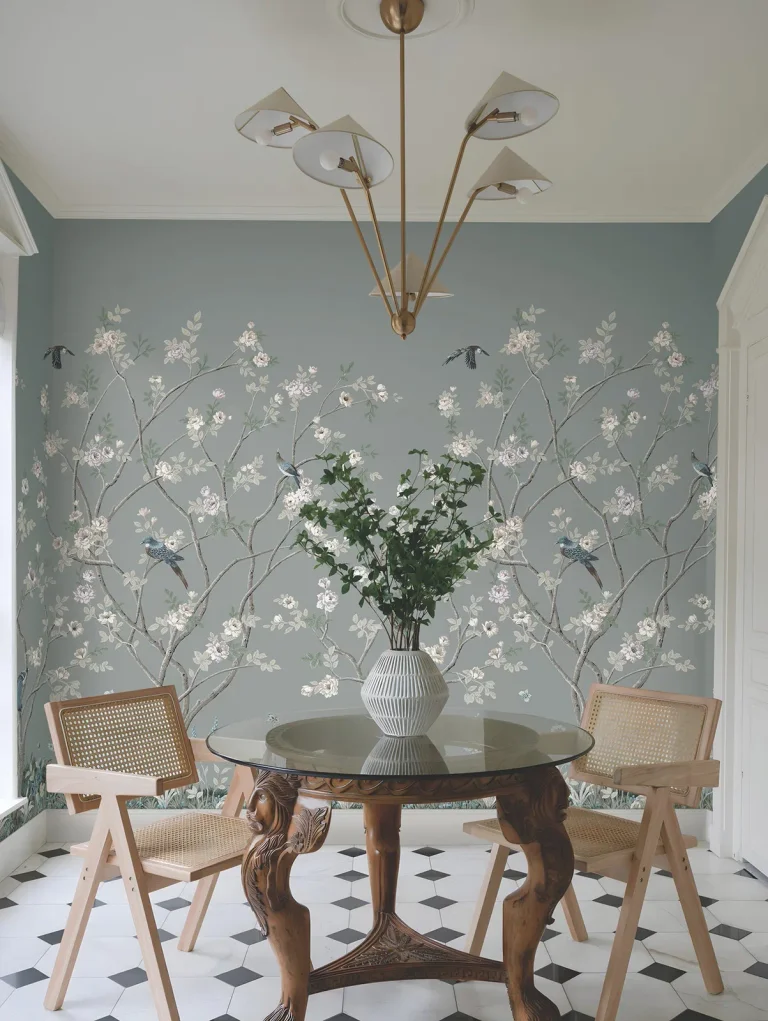 Ronald Redding Lingering Garden Wall Mural - Grey — Ảnh 3