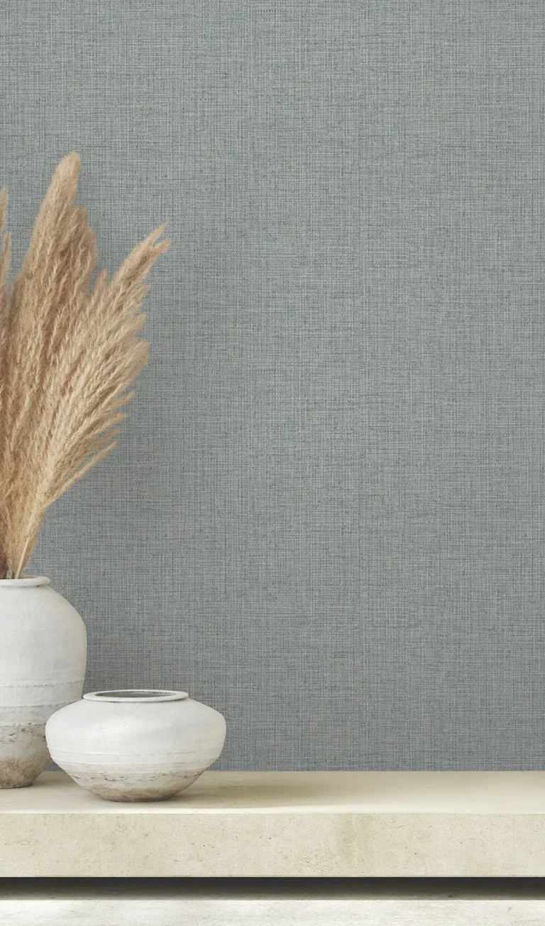 Clarkson Woven Wallpaper - Denim — Ảnh 2
