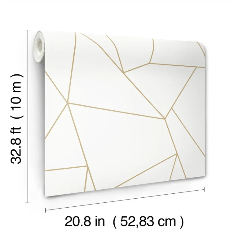 Nazca Wallpaper - White/Gold — Ảnh 4