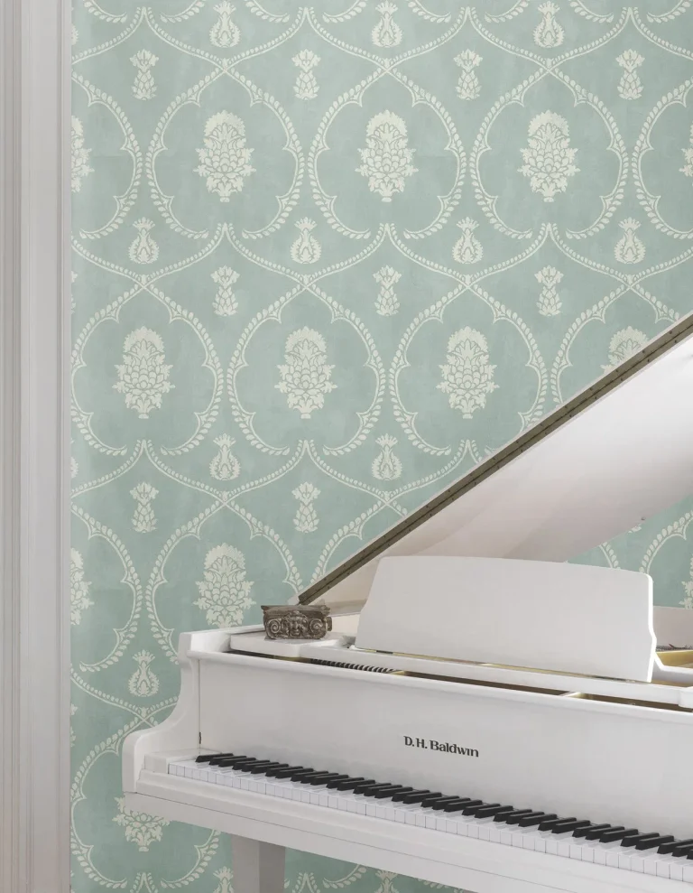 Ronald Redding Royal Damask Wallpaper - Jade — Ảnh 4