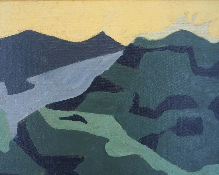 Ochre Sky Artwork - Welsh Landscape — Image 3