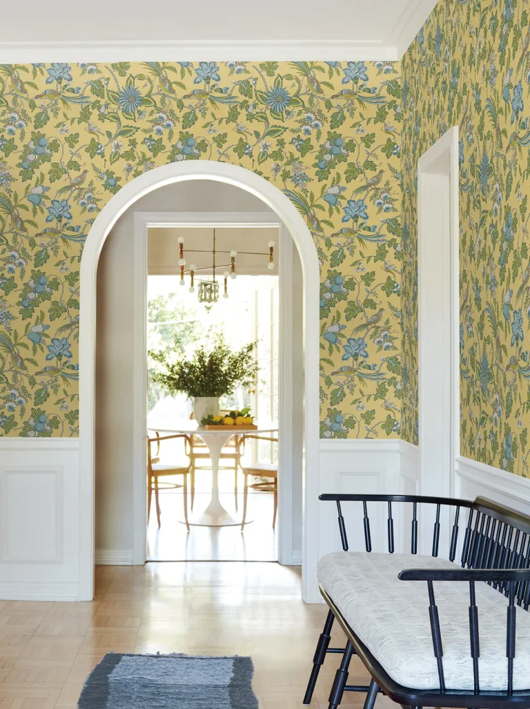 Parterre Jacobean Wallpaper - Yellow — Ảnh 3