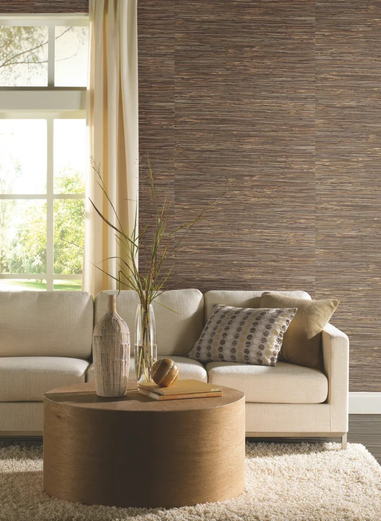 River Grass Wallpaper - Black/Beige — Ảnh 4