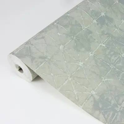Odell Antique Tiles Wallpaper - Light Blue