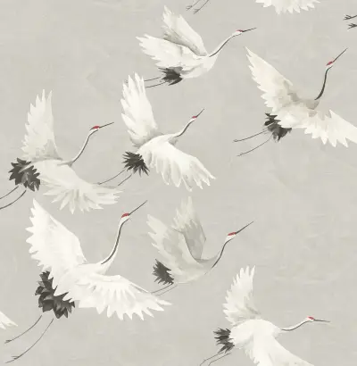 Windsong Wallpaper - Grey